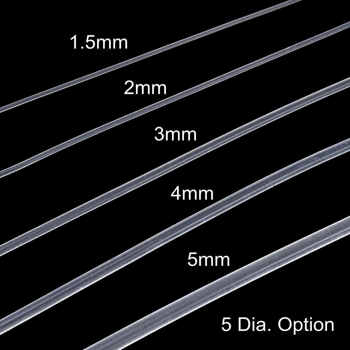 Luz de fibra óptica com brilho lateral de 1,5-5 mm e 1 m para carro e iluminação interna com cabo óptico - 5 mm