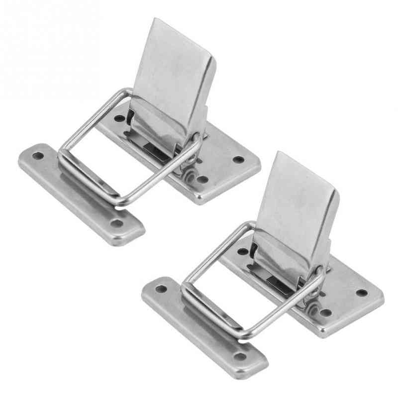 2pcs Stainless Steel Cabinet Box Latch Hasp