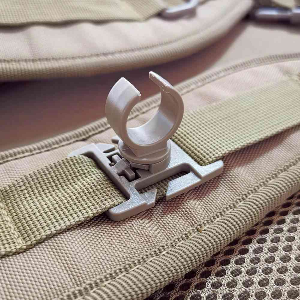 Led Flashlight Swivel-u-ring Clip, Tactical Backpack Attach