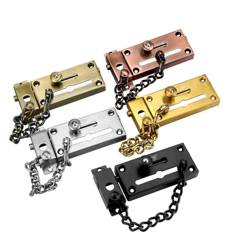 Bullone della porta della catena della serratura di sicurezza antifurto addensato in acciaio inossidabile 304 - argento / 180 mm