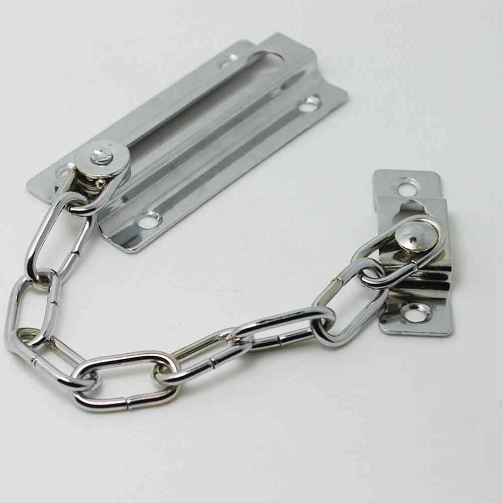 Security Sliding Door Chain - Safety Bolt Catch Office Guard Locks