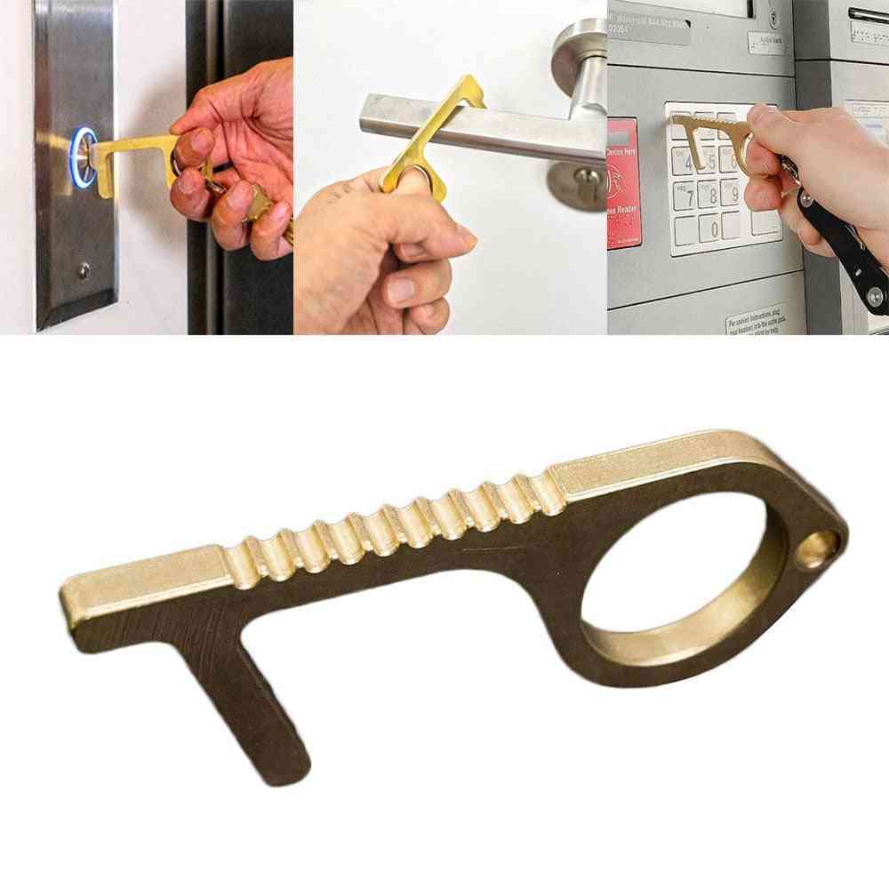 Edc orodje za odpirač vrat, ročaj obesek za ključe - izolacijski pribor brez dotika