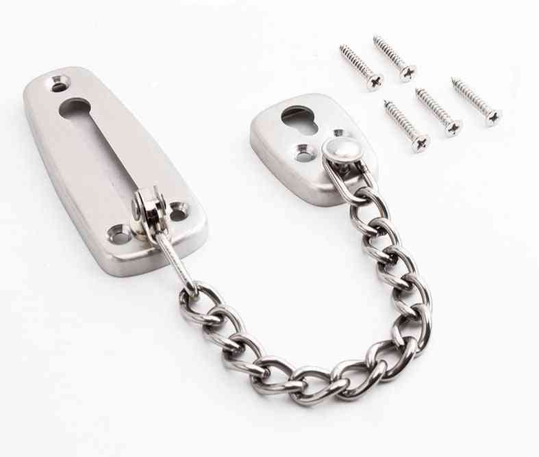 Stainless Steel Door Chain, Safety Guard Lock Latch