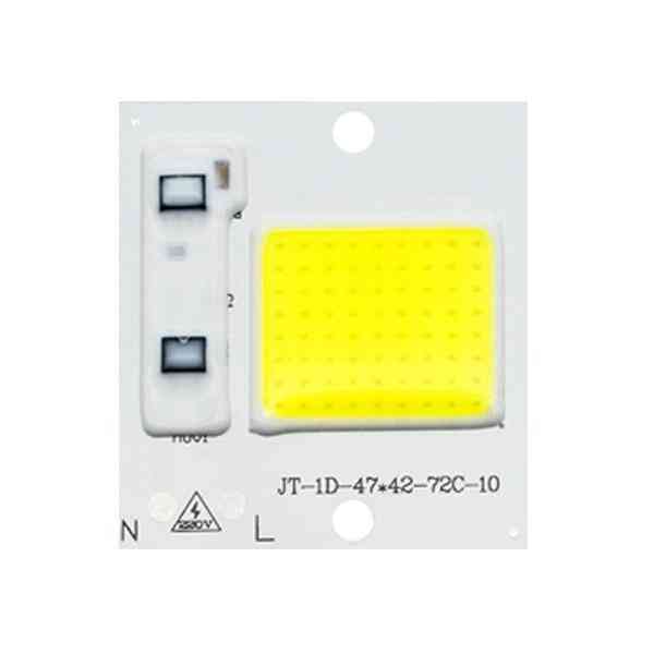 Diodo de chip de mazorca led ac 220v 3-9w 10w 20w 30w 50w para lámpara de matriz de luz rectangular foco de ampolla y27 y32 no necesita controlador led - 10w / blanco cálido