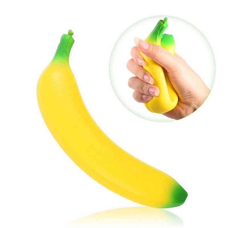 Roztomilá banánová squishy super pomalá stúpajúca jumbo hračka