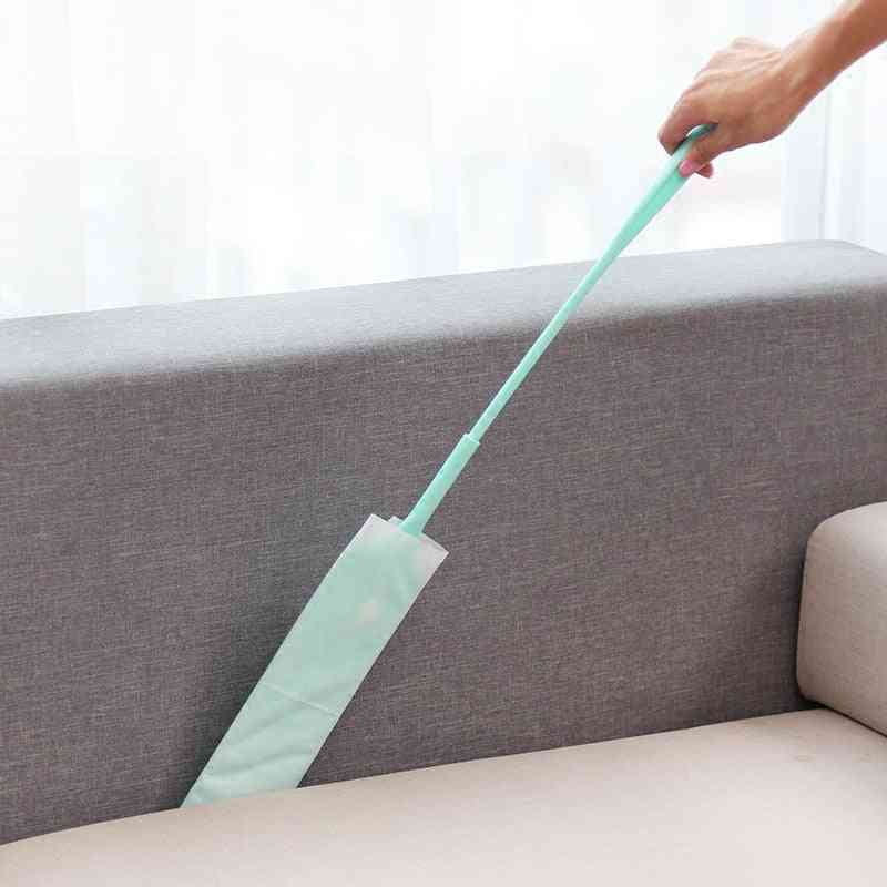 Abnehmbare Staubwedel-Spaltbürste, Vliesstaub für Schlafsofa Möbelboden Haushaltswerkzeug - weiß