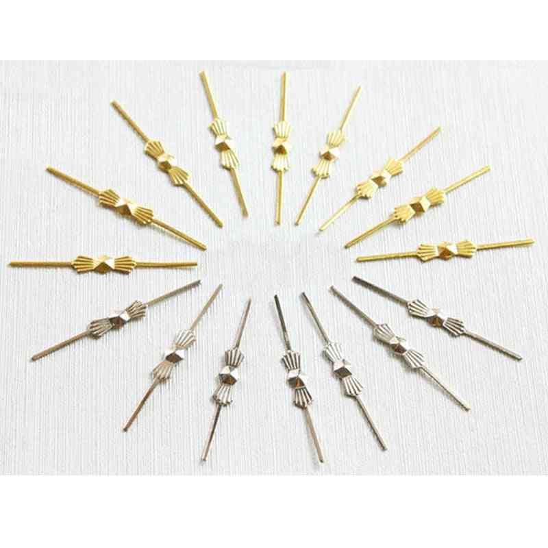 500 piezas piezas de lámpara de araña - cuenta de cristal 40 mm conector de metal pin de pajarita dorado - dorado