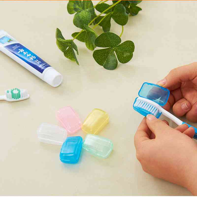 Nuovo campeggio da viaggio protegge il coperchio del pulitore della testina dello spazzolino da denti, supporto della scatola -