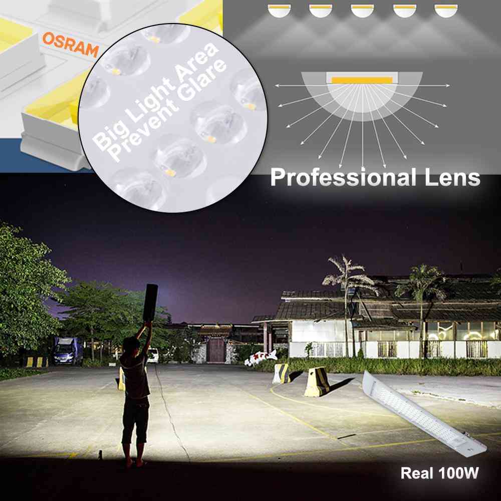 Garantie 5 jaar LED-straatverlichting buiten-muur IP66 50w / 100w lamp 180-260vac voor industriële tuin / plein snelweg / farola / weg - 50w 7000lm
