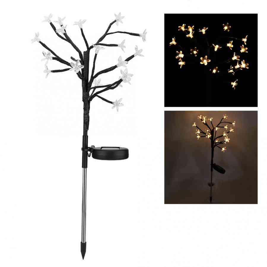 Led-solar Powerd  3-modes Dimmable Warm Peach-tree Lamp