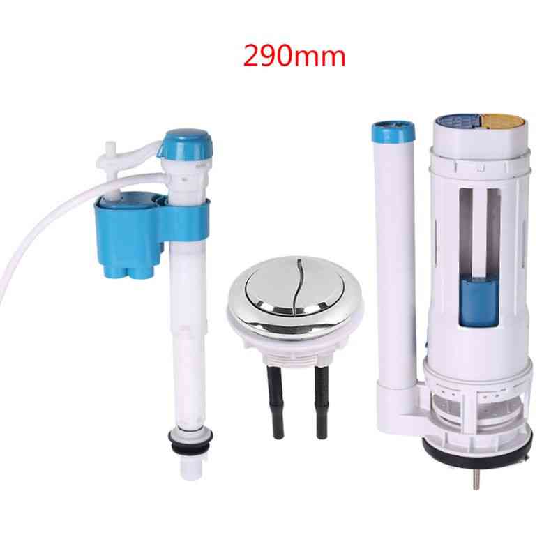 Kit de accesorios de tanque de inodoro universal de 1 juego herramientas de reparación de inodoro de doble descarga para el hogar -
