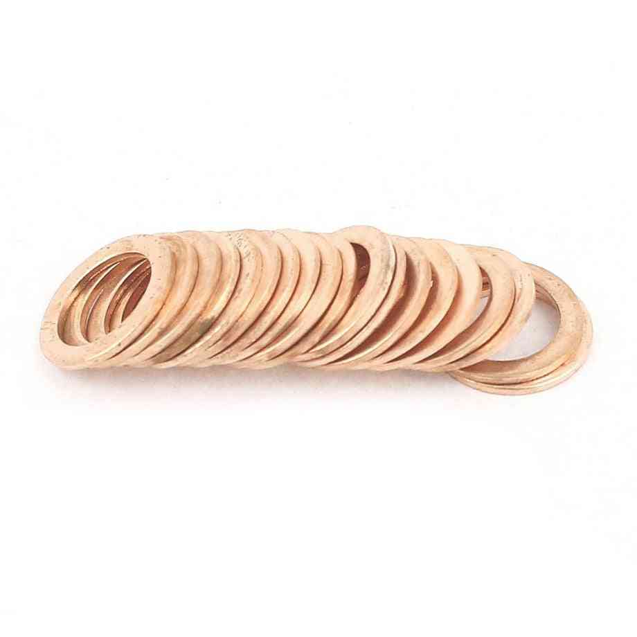 20 Pcs  Copper Washer Seal- Spacer For Piping Electronics