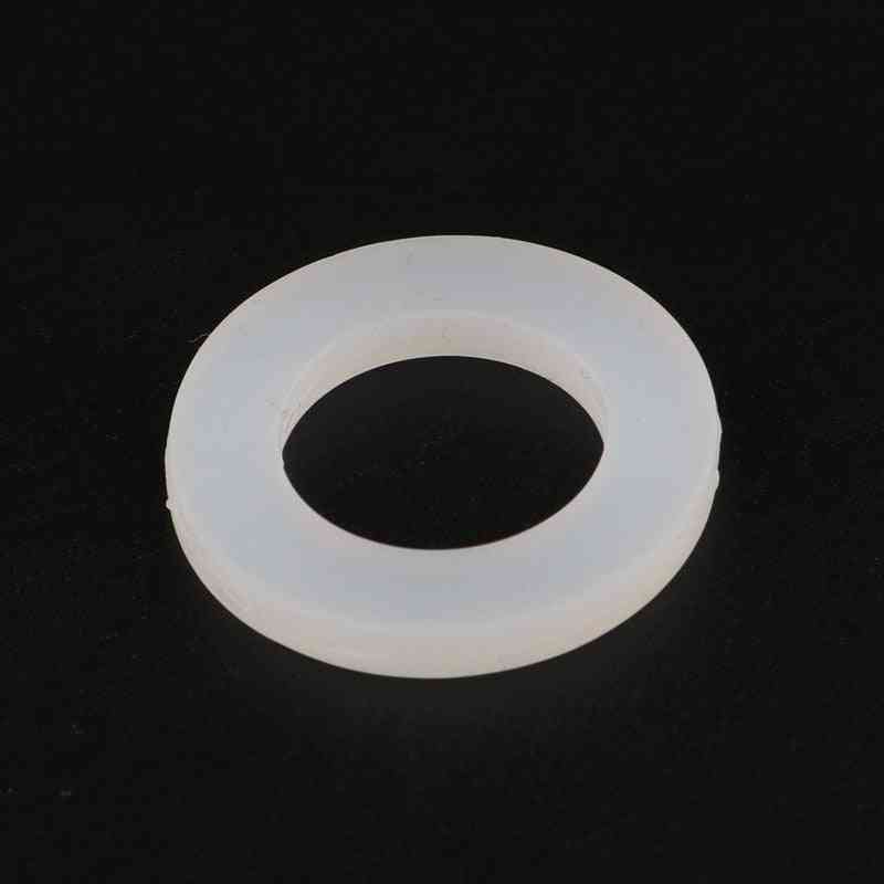 20 szt. Płaskiej uszczelki silikonowej o-ring - biała / 1l4 cala / 3mm