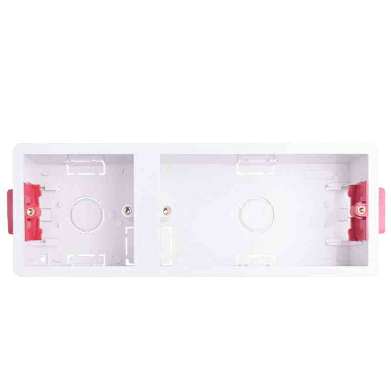 Caixa de forro seco para placa de gesso, drywall de estuque, caixa de interruptor de parede de 35 mm de profundidade, caixa de soquete