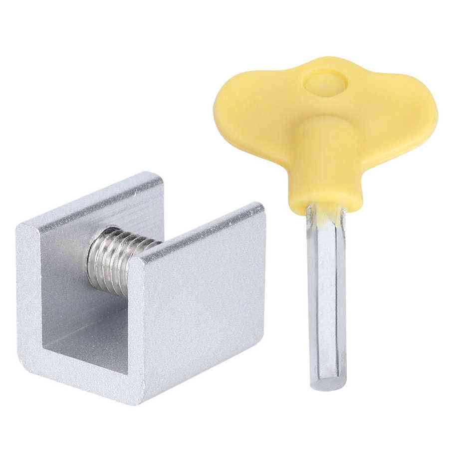 Aluminum Alloy Sliding Window Safety Lock Stopper With Keys