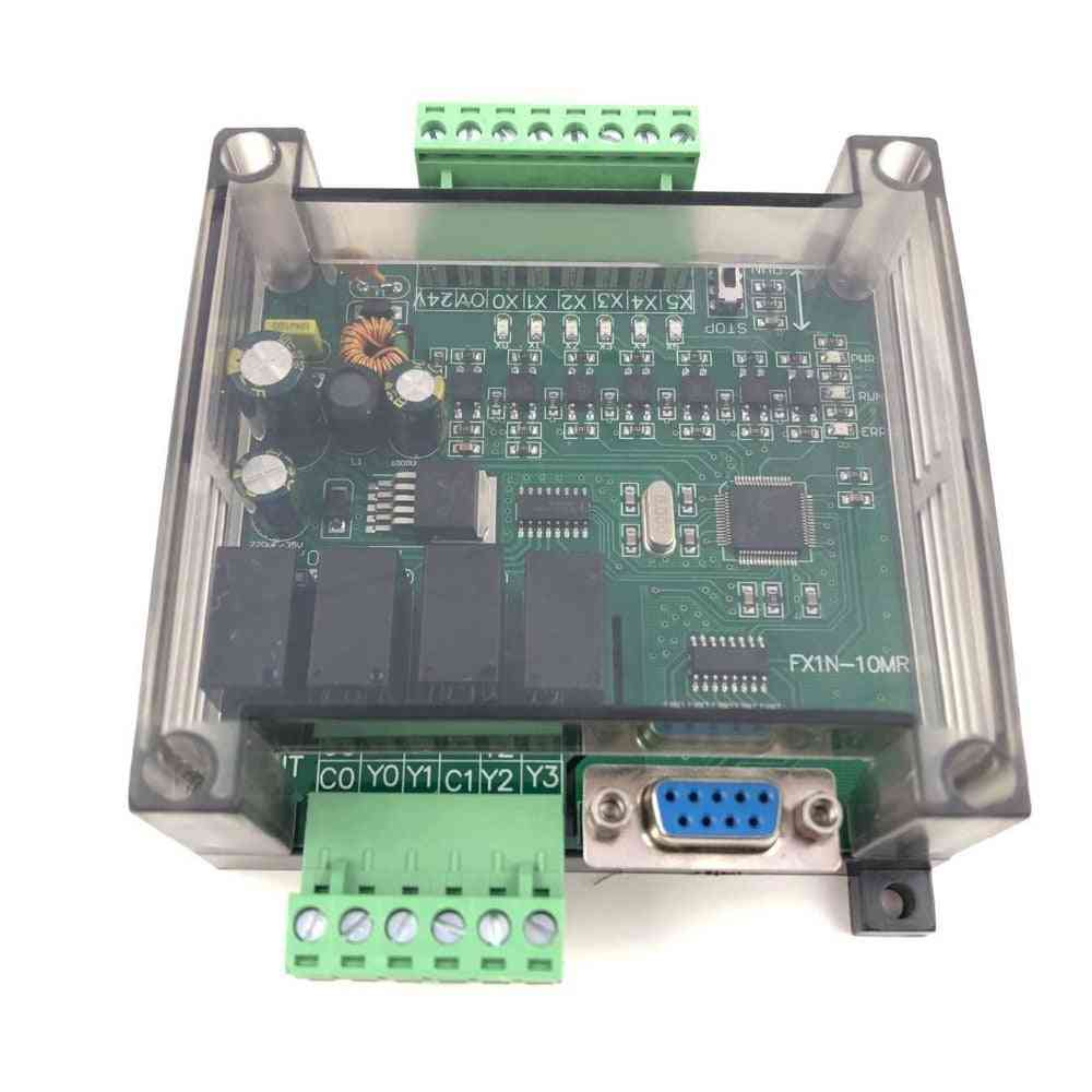 Plc Industrial Control Board With Housing Fx1n-10mr/fx1n-10mt Controller Programmable Module
