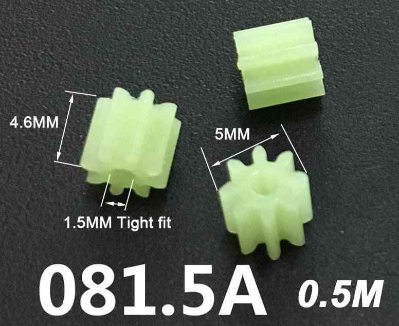 Pignon droit de pignon de 8 dents 0,5 m pour modèles de jouets de bricolage - 8 dents / 0,8 mm serré