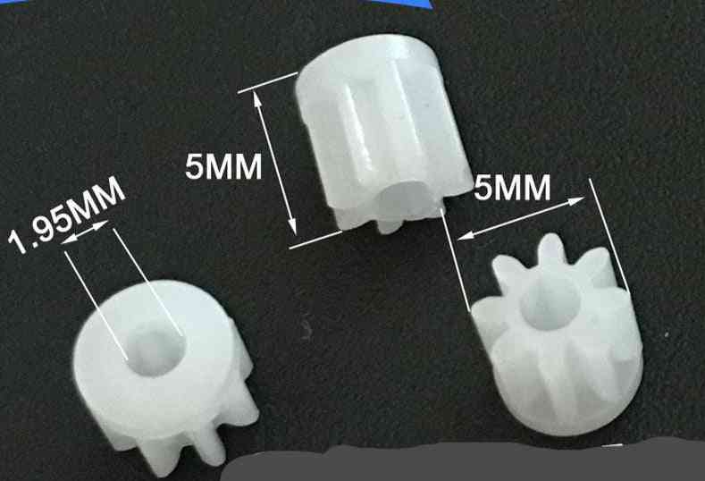 8 tanden 0,5 m rondsel tandwiel voor doe-het-zelf speelgoedmodellen - 8 tanden / 0,8 mm strak