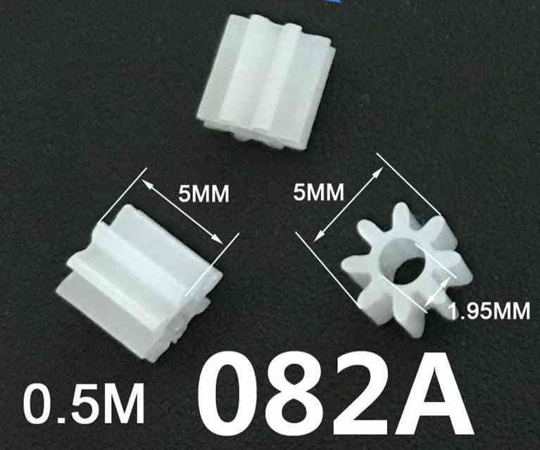 8 Zähne 0,5 m Ritzel Stirnradgetriebe für DIY-Spielzeugmodelle - 8 Zähne / 0,8 mm fest
