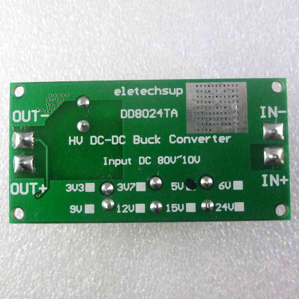 Convertitore dc-dc ebike, modulo regolatore buck step-down 80v / 72v / 64v / 60v / 48v / 36v / 24v a 15v / 12v / 9v / 6v / 5v / 3.3v - out3v3 con terminale