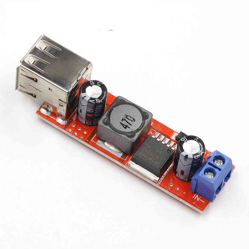 Dc 6v-40v To 5v 3a Double Usb Charge Step Down Converter Module For Vehicle Lm2596