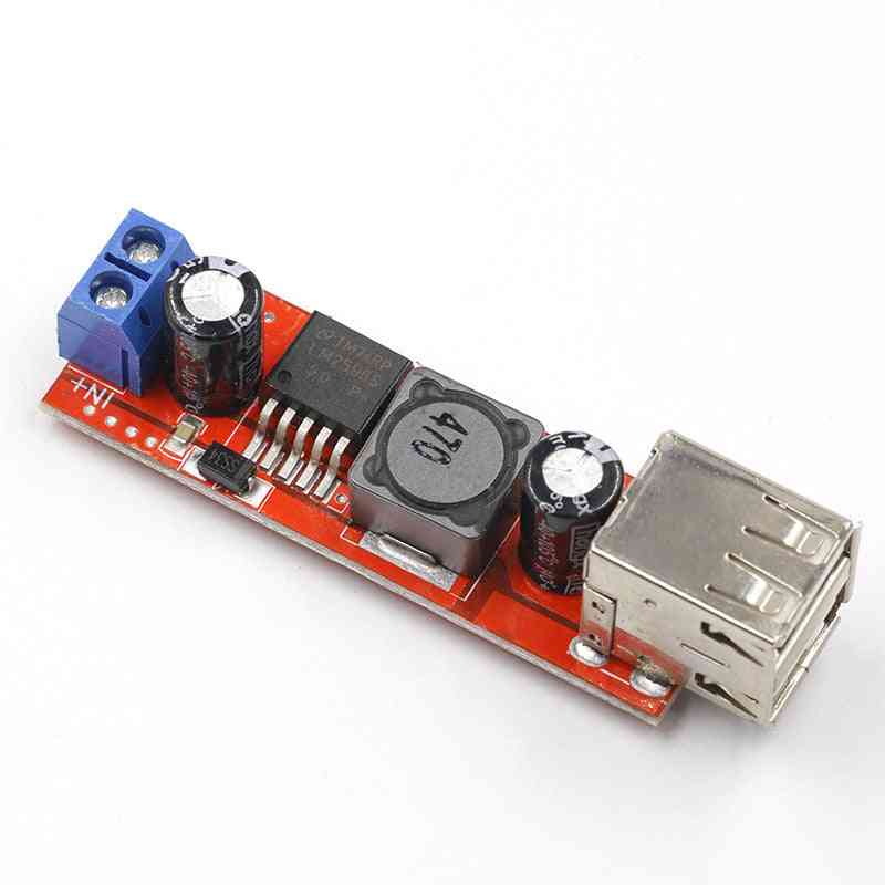 Dc 6v-40v To 5v 3a Double Usb Charge Step Down Converter Module For Vehicle Lm2596