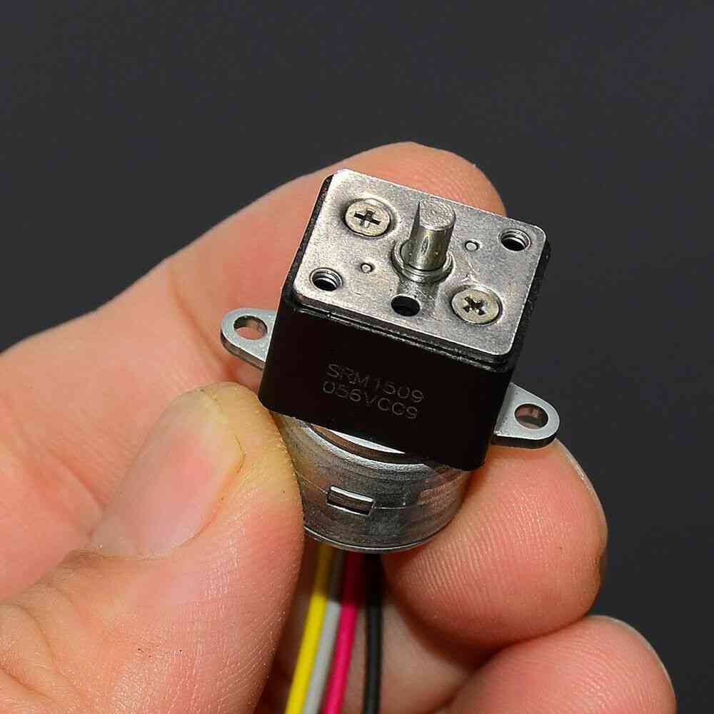 2 Phase 4 Wire Mini Full Metal Gear Stepper Stepping Motor Micro Gearbox
