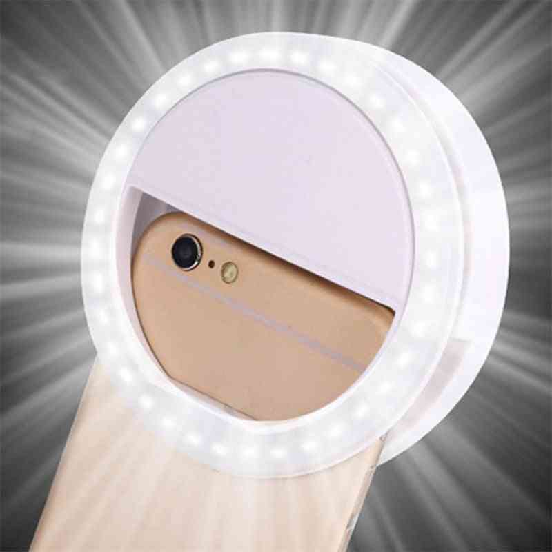 Selfie Led Flash Light - Portable Universal Selfie Ring Lamp