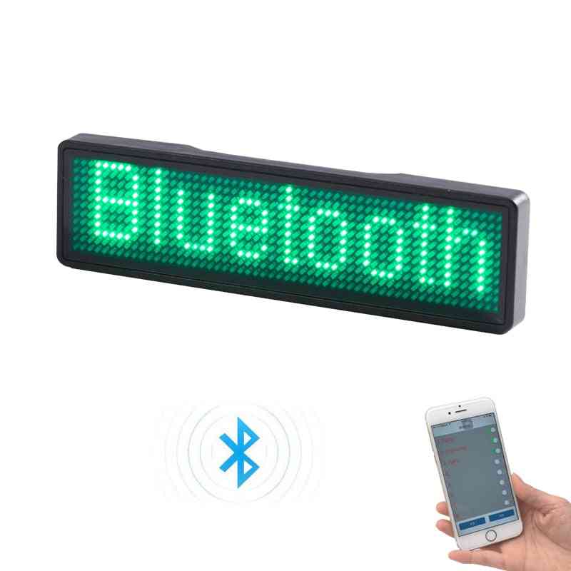 Bluetooth Programable Led Name Badge Case With Magnet And Pin
