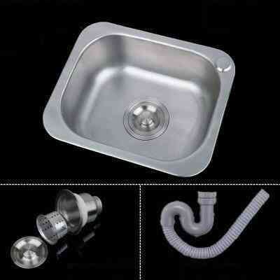304 Stainless Steel Thick Single Slot Large Capacity Scullery Basin Set