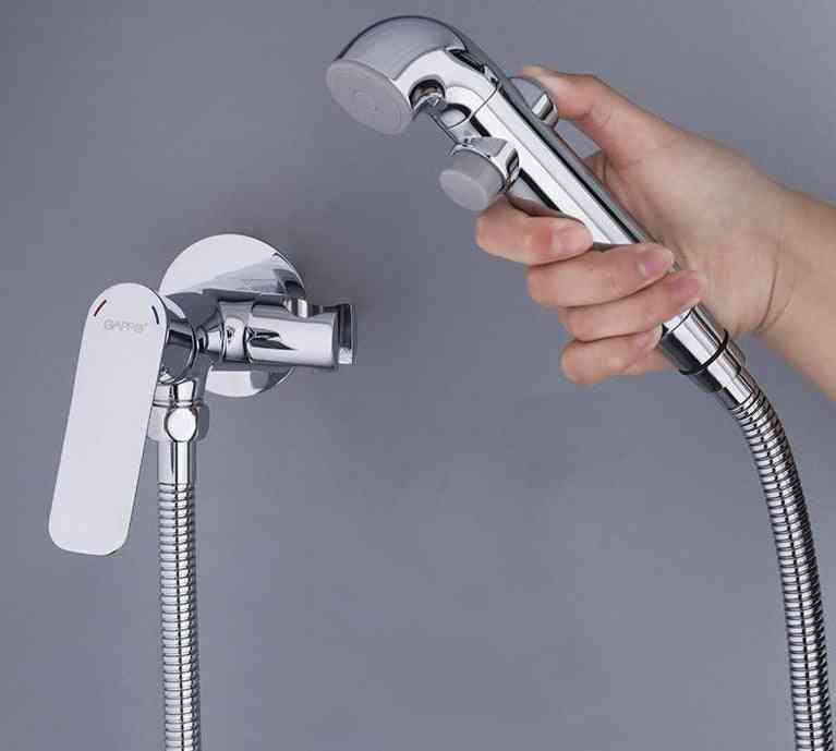Bidet Wasserhähne muslimische Dusche - Bidet Wasserhahn Mixer, Wandhalterung Spray Shattaf -