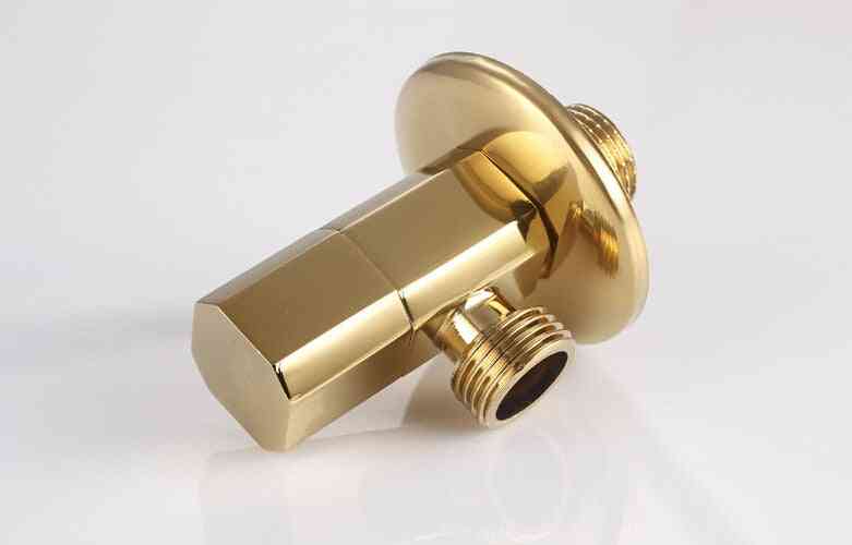 Gold Plated, Angle Valve For Water Stop