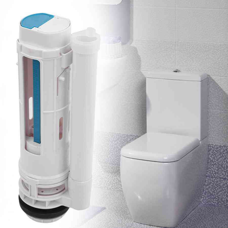 Split Toilet Drain, Flush Cistern Valve With Two-button