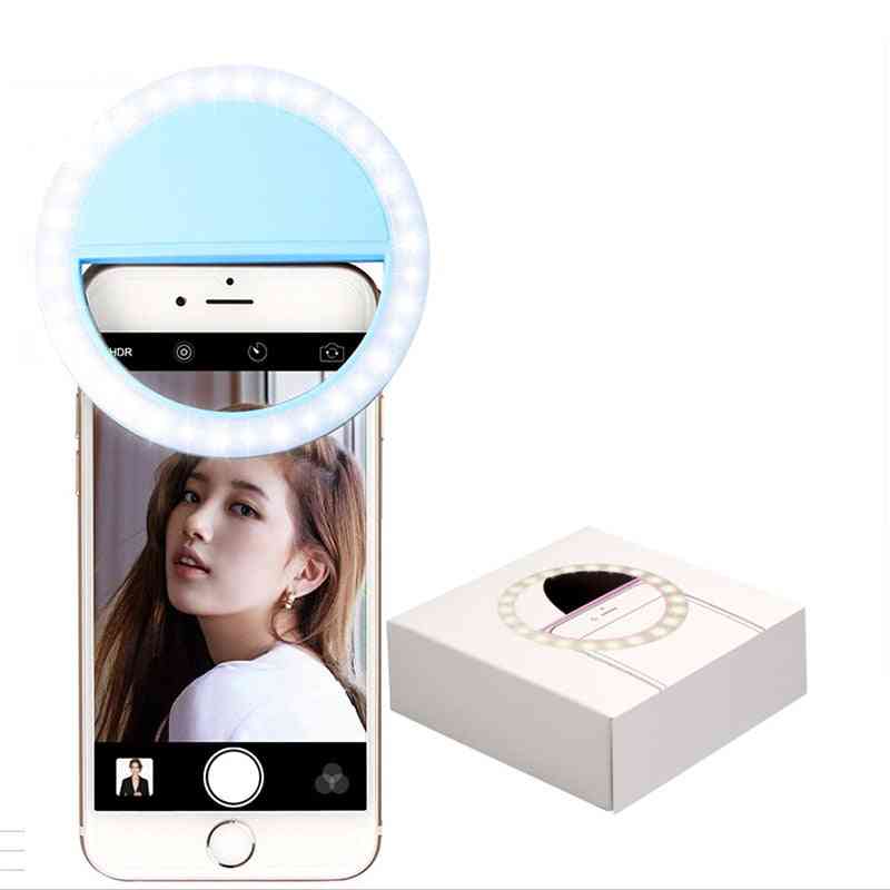Led Mobile Phone Selfie Light Clip-on Lamp- Portable Flash