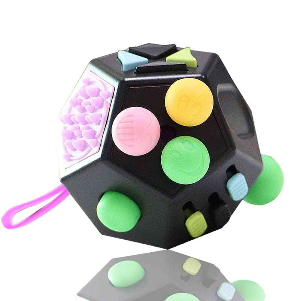 12 Sided Creative Puzzle Toy, Stress Relieve Dice, Anti-anxiety Cube