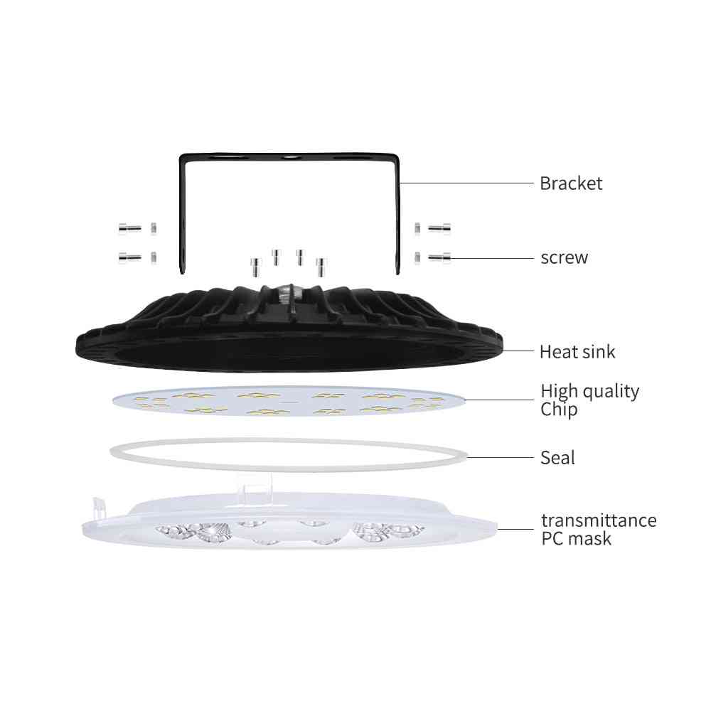Ultrazvučna 50 do 500 w ufo LED visokosvjetla, vodootporna ip65 lampa