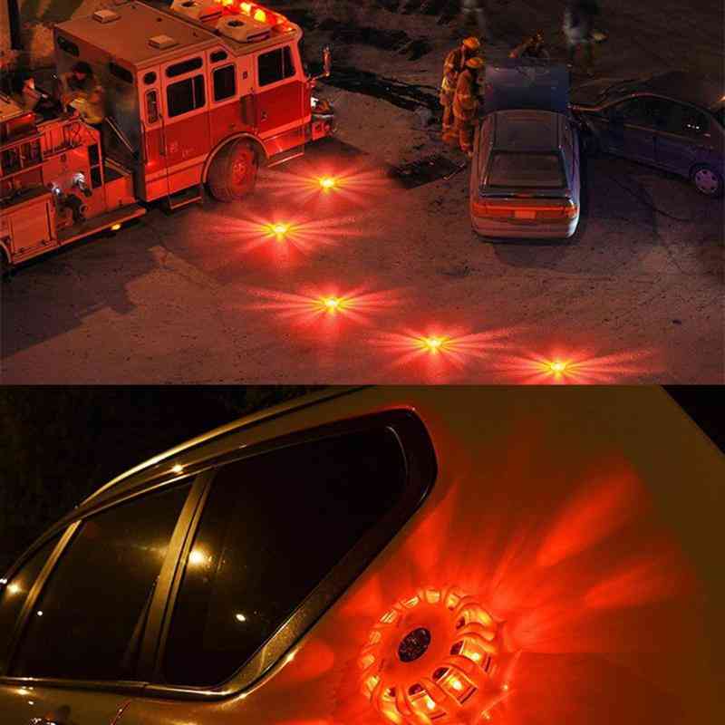 Lumières de secours feux de route d'avertissement LED veilleuses, lumière de camping magnétique de balise de voiture - 15LED