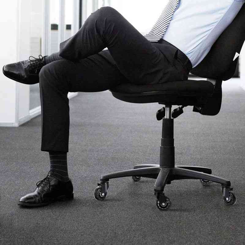Scaun de birou rotițe cu role, în formă de lamă cu role, înlocuire roți cu rolă, role sigure, moale, hardware mobilier (negru)