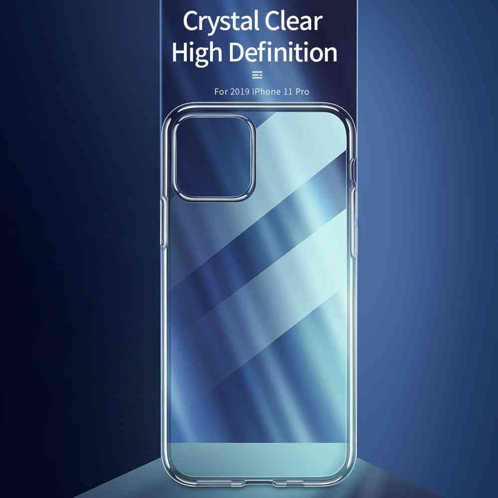 Luksus, ultra tynd, blød tpu silikone bagcover til iPhone 11 / pro / max og iPhone 12 - gennemsigtig / til iPhone 11 pro