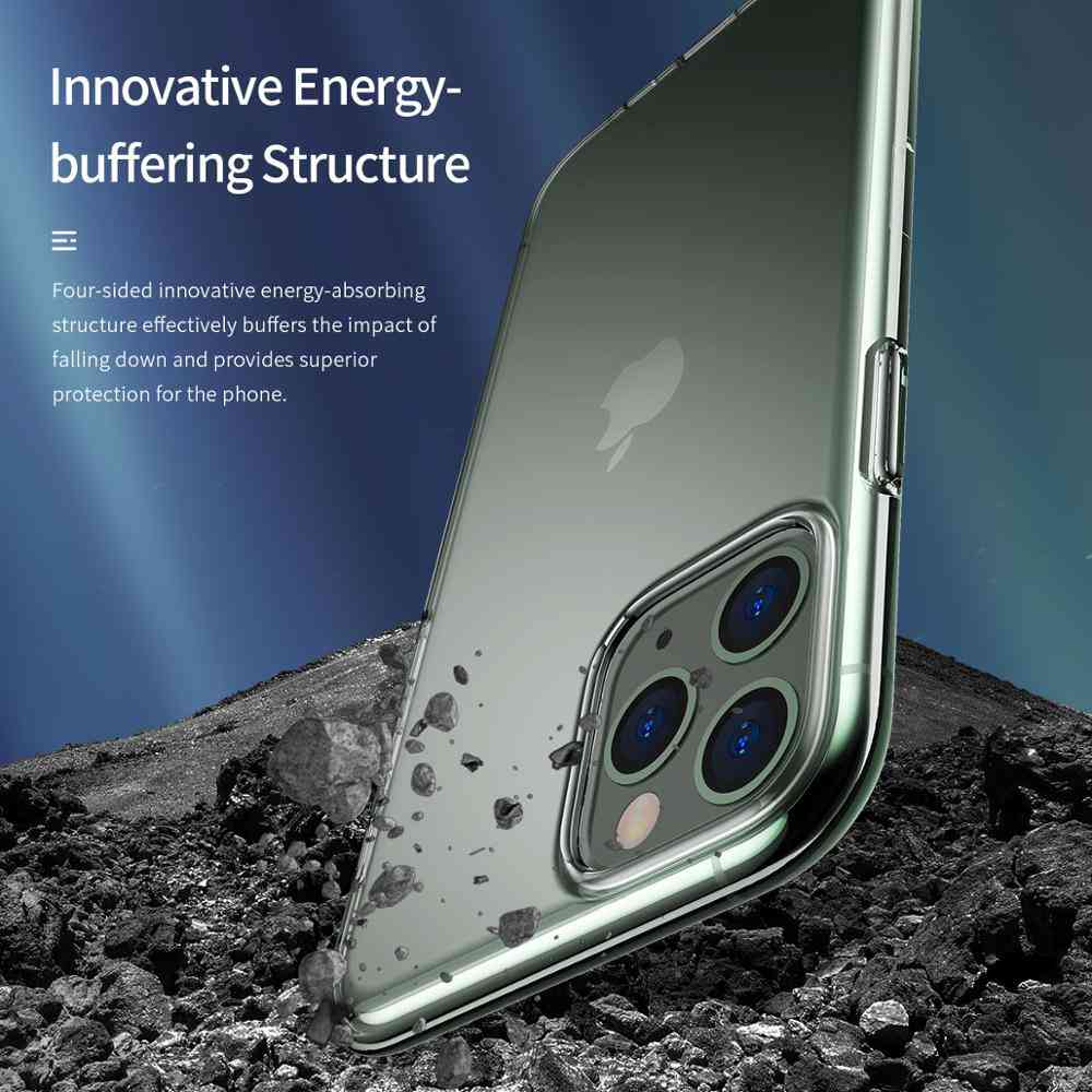 Lyxigt, ultratunt, mjukt TPU silikon bakskal för iPhone 11 / pro / max och iPhone 12 - transparent / för iPhone 11 pro