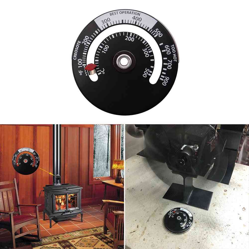 Wood Stove Thermometer For Fireplace Fan