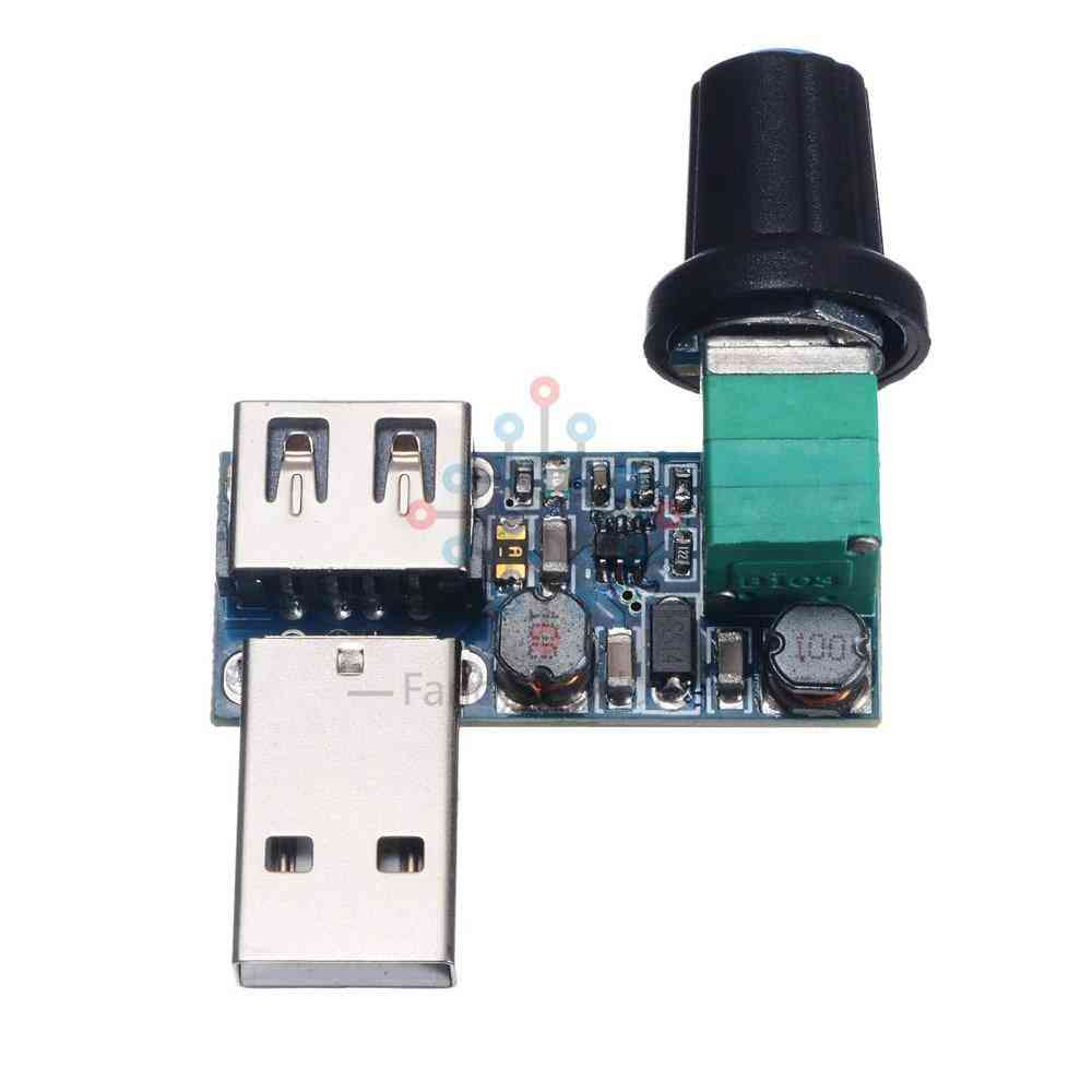 Régulateur de vitesse de ventilateur usb dc 5v avec interrupteur -