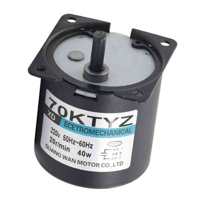 220v Ac 40w Low Speed Geared Synchronous Motor