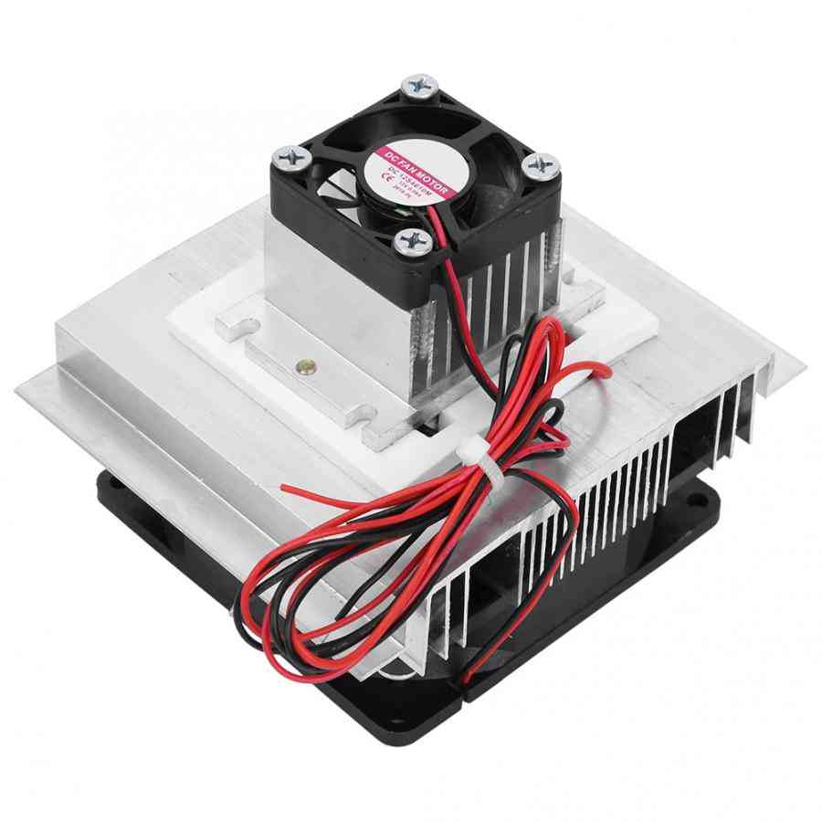 Xd-35 12v 60w Thermoelectric Plate Module Cooling System Diy Kit For Small Space With Cold End Fan
