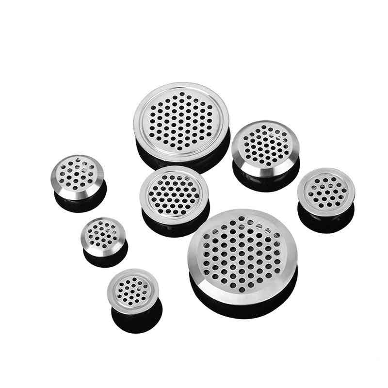 Round Cabinet Air Duct Vent - Steel Louver Mesh Hole Plug