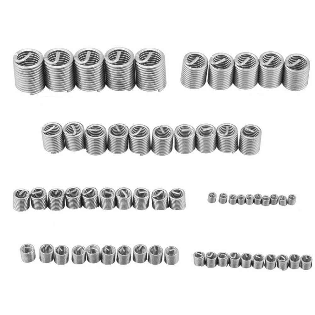 60pcs Of Stainless Steel Thread Insert Set -7 Different Sizes Of Sleeve Screw