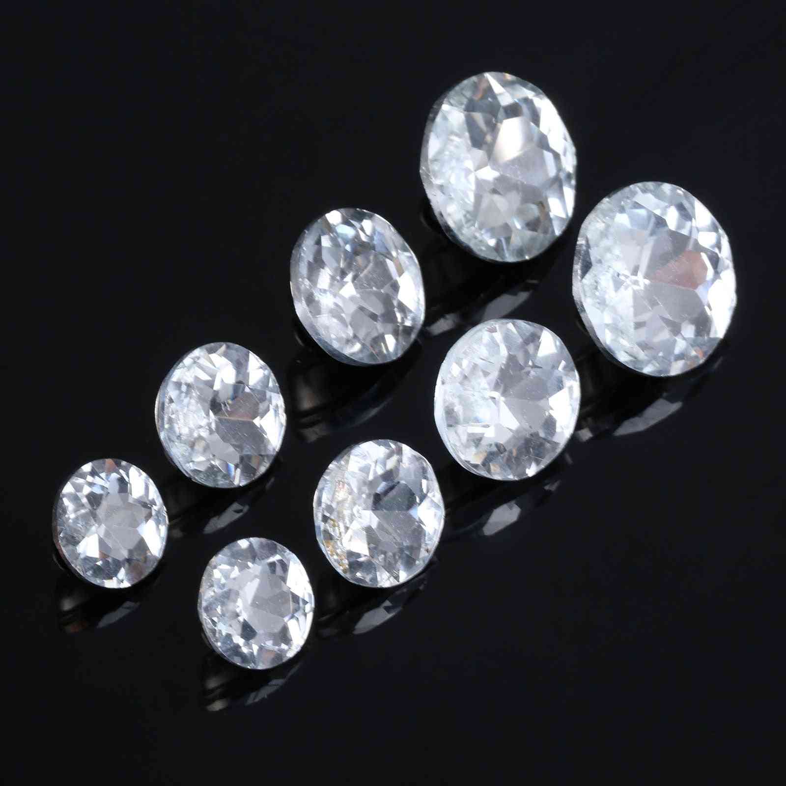 10pcs de boutons d'ameublement en verre cristal de diamant - 16mm