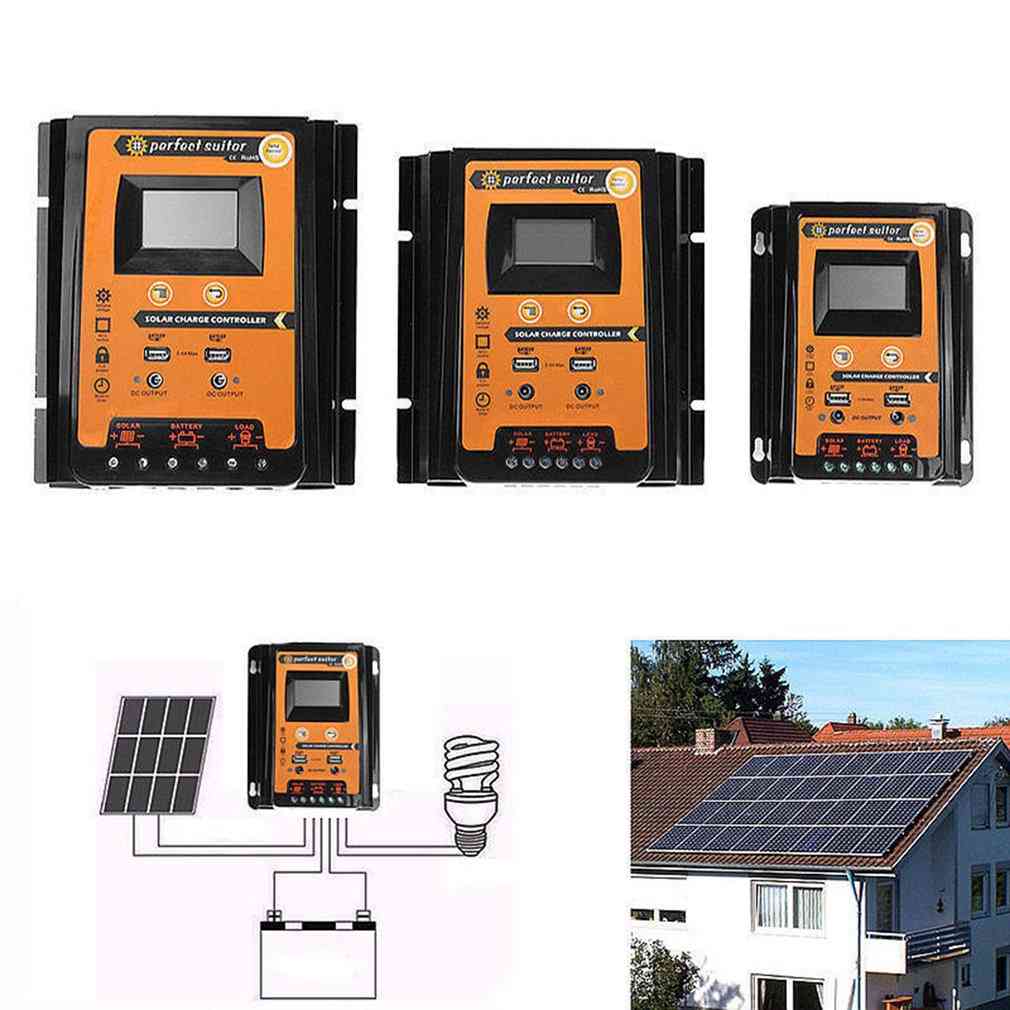 Régulateur automatique de décharge de charge solaire pwm avec batterie lcd - 50 a