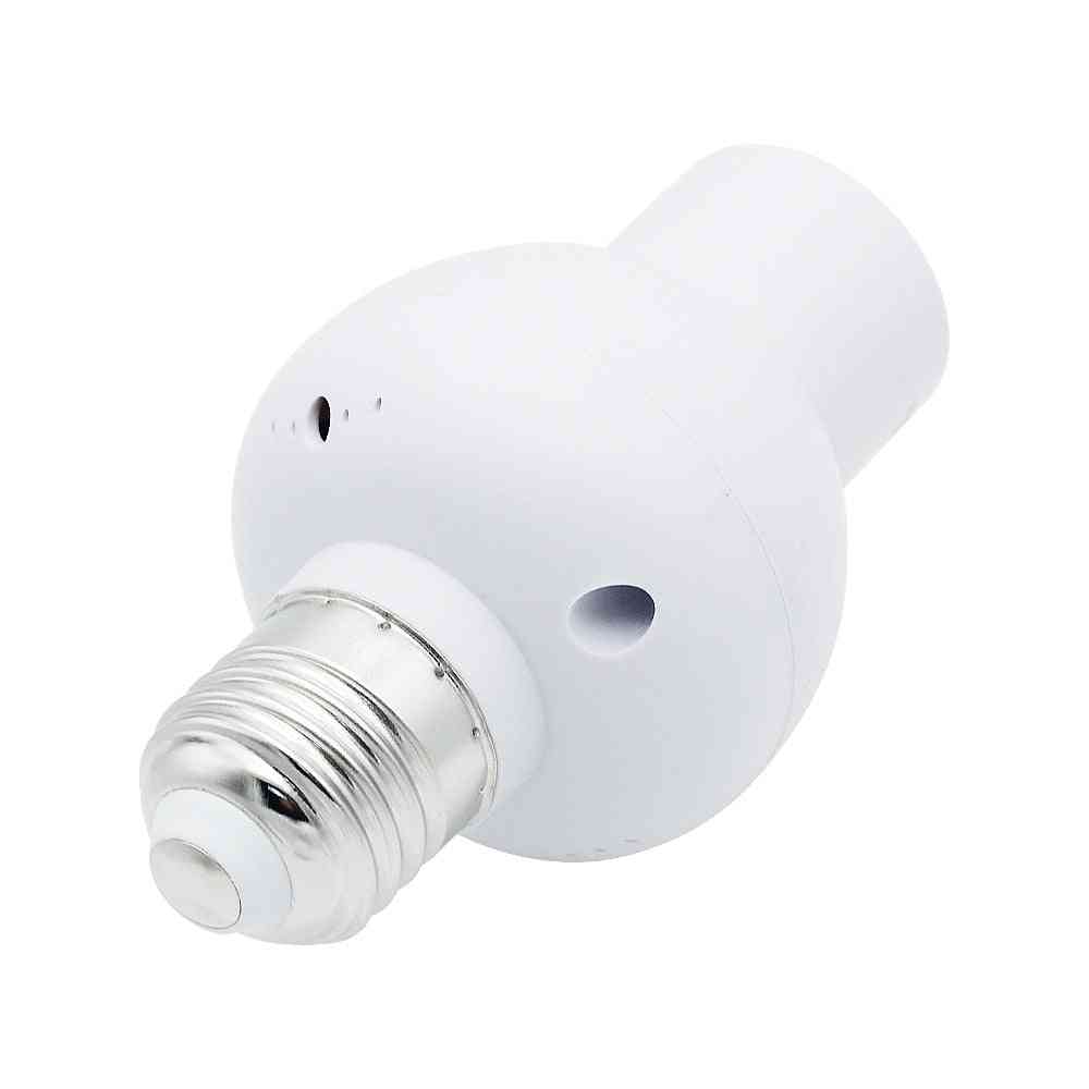 Support de lampe de contrôle de capteur de lumière sonore, base de lampe à vis E27 interrupteur de prise de capuchon pour ampoule d'éclairage intérieur escalier couloir