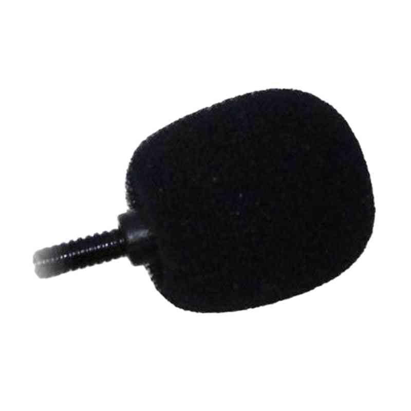 2 stk mikrofon skum tykkere mic deksel svamp, profesjonell studio frontrute beskyttende grill skjold myk mikrofonhette (svart) -
